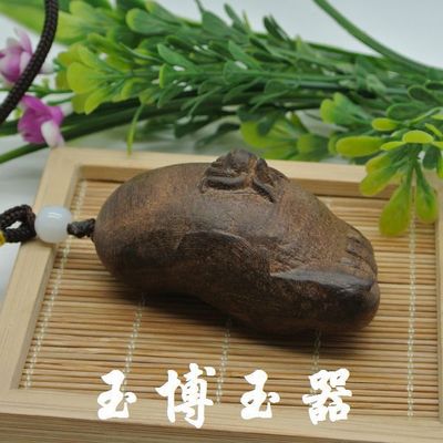 越南沉香木雕工藝品 知足常樂手把件 木雕木制工藝品批發
